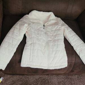 Women's Cream Quilted Jacket